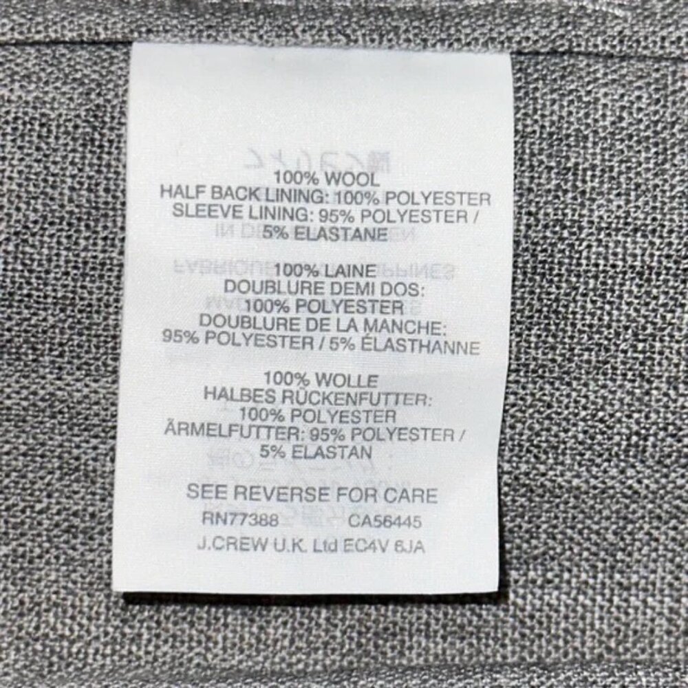 DONATED J. Crew Tollegno 1900 Campbell Traveler Blazer - Picture 7 of 10